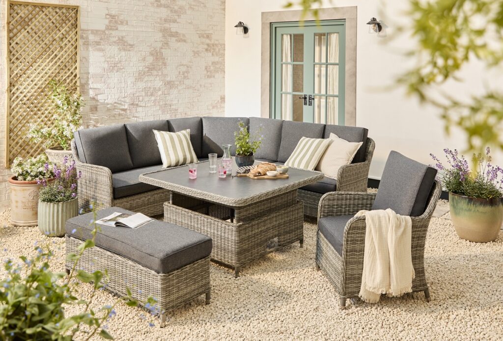 Tenby Luxury Corner Garden Dining Set 5056771098246